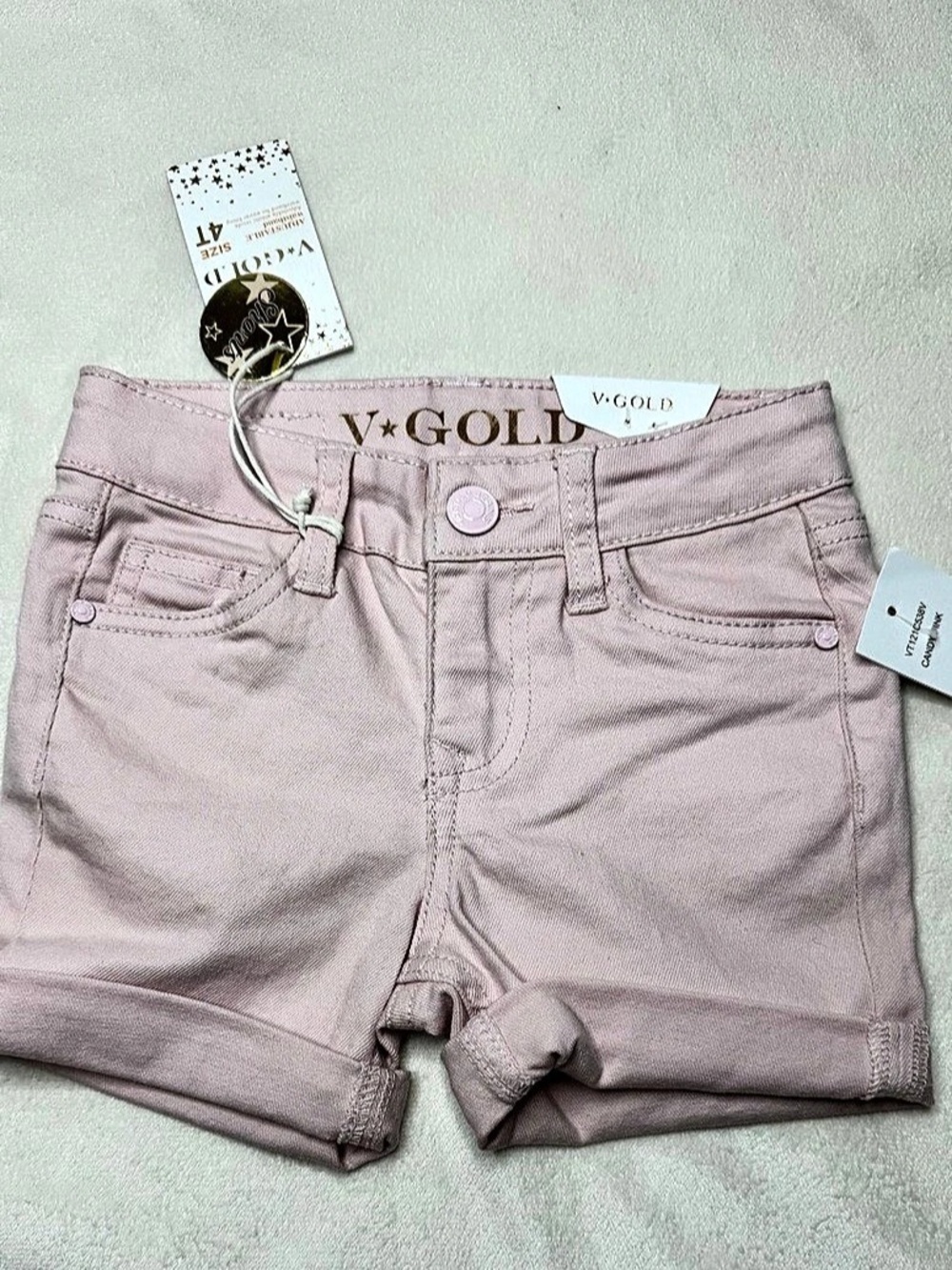 V*GOLD Girls Pink Shorts Size 4T NWT